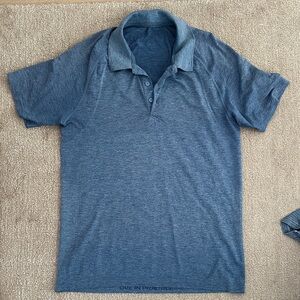 Lululemon Men's Blue Polo Shirt